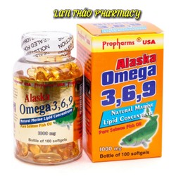 DẦU CÁ O ME GA 3 6 9 ALASKA HỘP 100 VIÊN GIÚP BỔ M...