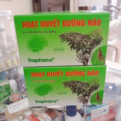Hoạt huyết dưỡng não traphaco bao đường hộp 5 vỉ x...