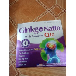 [CHÍNH HÃNG] Ginkgo Natto Q10 360mg bổ não tăng cư...