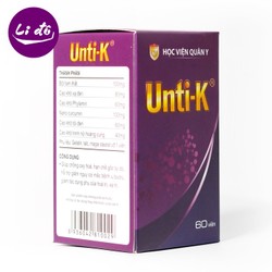 Viên Unti-K Học Viện Quân Y ung thư, u bướu 60 viê...