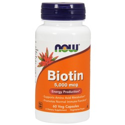 Biotin 5000mcg hãng NOW Foods USA Ngăn ngừa rụng t...