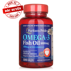 Dầu cá Omega 3 Fish Oil 1000mg 100 viên của Purita...