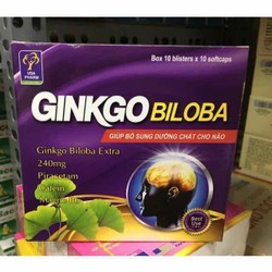 Ginkgo Biloba Tím Bổ Não Tăng Cường Trí Nhớ hộp 24...