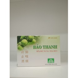 Viên ngậm bảo thanh hộp 20 viên ngậm
