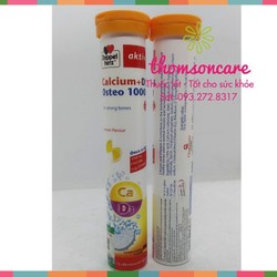 Viên sủi Calcium D3 của Doppelherz Aktiv Đức , Bổ...