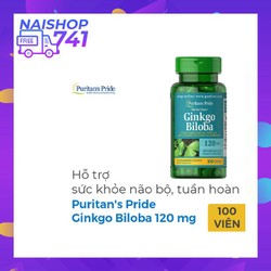 Puritan's Pride Ginkgo Biloba 120 mg bổ não, tuần...