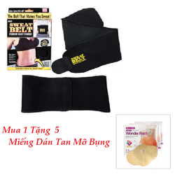 [Mua 1 Tặng 5] Đai Quấn Nóng Giảm Mỡ Bụng SWeat Be...