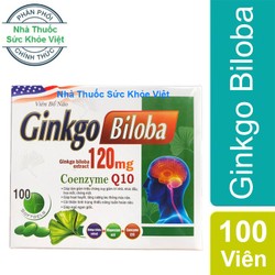 Viên Bổ Não Ginkgo Biloba Q10 hộp 100v