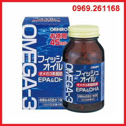 Dầu cá Omega3 DHA EPA #Orihiro Nhật Bản 180 viên