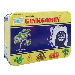 Viên bổ não Ginkgomin hộp sắt 60 viên