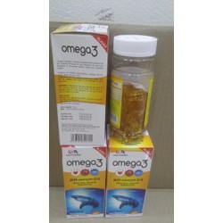 Dầu cá Alaska o.mega 3 with coenzym Q10 hộp màu và...