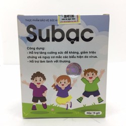 SuBạc - Hỗ trợ tăng cường sức đề kháng