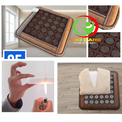 Thản massage đá nóng - Thảm Massage trị vai gáy lư...