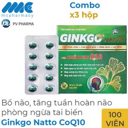 Combo 3 hộp Ginkgo Natto PV