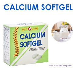 CALCIUM SOFTGEL Hộp 100 viên Phòng loãng xương can...