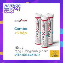 [Mua 2 Tặng 1] Zextor - Viên sủi tăng cường sinh l...