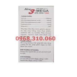 VIÊN UỐNG DẦU CÁ NEW 3 MEGA HỘP 100 VIÊN - DẦU CÁ...