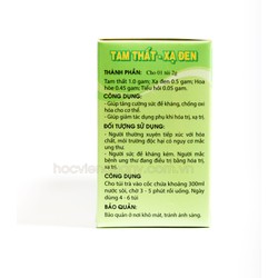 Trà tam thất xạ đen Học Viện Quân Y