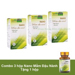 combo mua 3 hộp nano mầm đậu nành metaherb tặng 1...