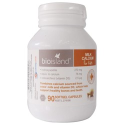 Canxi sữa cho bé Bioisland Úc hộp 90 viên