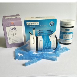 Que thử đường huyết Sinocare Safe Accu 50 que và 5...
