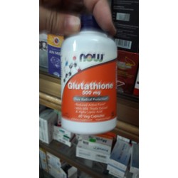 VIÊN UỐNG TRẮNG DA NOW Glutathione 500MG 60VIÊN