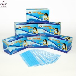 Combo 30 hộp Khẩu trang y tế 4 lớp xanh Nam Anh