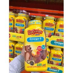 Kẹo dẻo Gấu L'il Critters Omega-3 DHA Bổ Sung DHA...