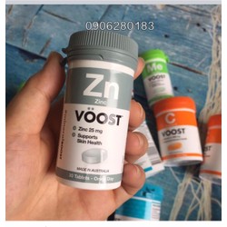 Viên Uống Bổ Sung Kẽm Voost Zinc 25mg, Lọ 30 Viên