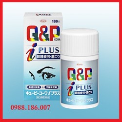 Viên uống bổ mắt Q&P Kowa plus 180 viên Nhật Bản