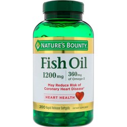 Dầu Cá Natures Bounty Fish Oil 1200mg Omega-3 360m...