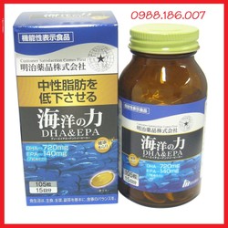 Bổ não DHA EPA Kirari Ocean Power Meiji 105 viên