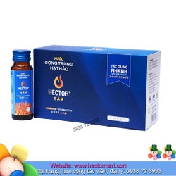 Nước đông trùng hạ thảo Hector Sâm hộp 10 chai, na...