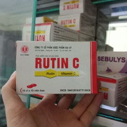 Rutin c hộp 10 vỉ x 10 viên