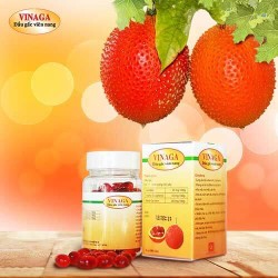 Viên dầu gấc Vinaga đẹp da và sáng mắt