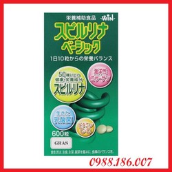 Tảo xoắn xanh 600 viên Nhật Bản