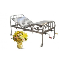 Giường y tế 2 tay quay INOX 304 { CAO CẤP }