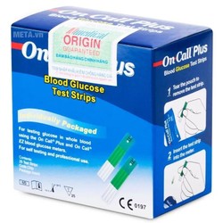 Que thử máy đo đường huyết On Call Plus TEST ON CA...