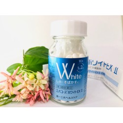 Viên uống trắng da trị nám White EX II 180 viên 10...