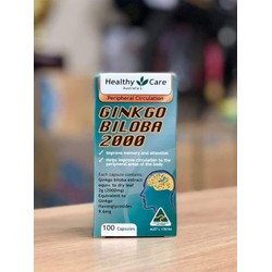 Bill Úc - Healthy Care Ginkgo Biloba 2000 100 viên...