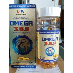 Dầu Cá Alaska omega-3 6 9 Hộp 100 Viên Bổ Não Tă...