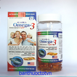 Viên Uống Dầu Cá OMEGA3 ALASKA HỘP 100 VIÊN