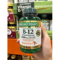 VIÊN UỐNG NATURE’S BOUNTY VITAMIN B12 2500MCG