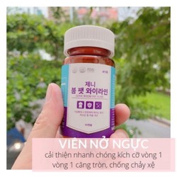 Hộp 60 viên uống nở ngực genie boom fat yline Hàn...