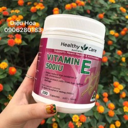 Viên uống Vitamin E Heathy Care 500IU 200 viên -Úc