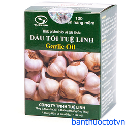 Tinh Dầu Tỏi Tuệ Linh Giảm Mỡ Máu, Gan Nhiễm Mỡ -...