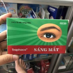 Viên sáng mắt traphaco hộp 3 vỉ x 10 viên nang mềm