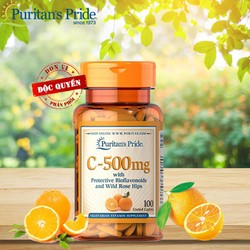 Viên uống bổ sung vitamin C 500mg 100 viên Puritan...