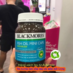Dầu cá không mùi viên nhỏ Blackmores Odourless Fis...