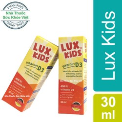 Vitamin D3 Lux Kids - Tăng Cường Hấp Thu Calci, Gi...